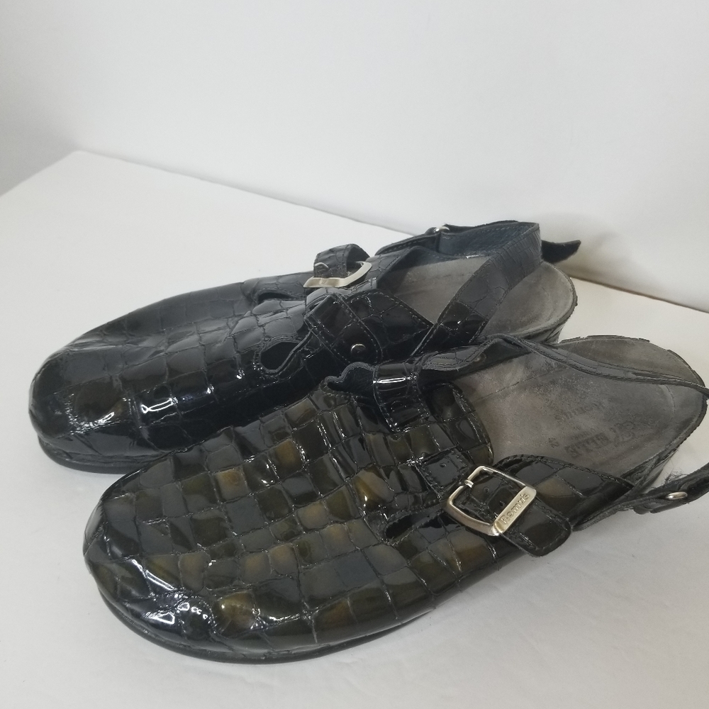 Romu's Helle Comfort Patent Leather Sandals 42